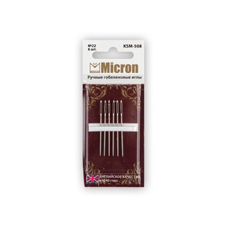 №22 Иглы гобеленовые "Micron" KSM-508 (6 шт. в блистере)
