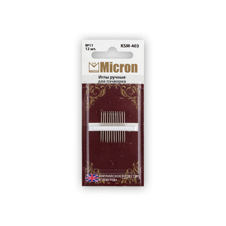 №11 Иглы для пэчворка "Micron" KSM-403 (12 шт. в блистере)