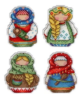 Русские обереги. Магниты (пластиковая канва)