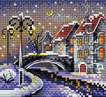 Зимний город (10*11 см)