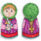 Встречаем весну. Девочка (6*12 см) (пластиковая канва)