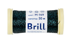 Brill M-149 черный/т.бирюзовый (50 м)
