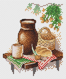Простой обед (13*11 см)