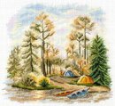 В сосновом лесу (16*15 см)