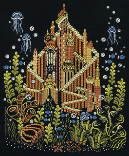 В глубинах океана (39*43 см) (декоративные стежки/шовчики)